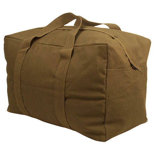 Bolsa PARACHUTE Rothco negra de lona, 60 x 37,5 x 32,5 cm