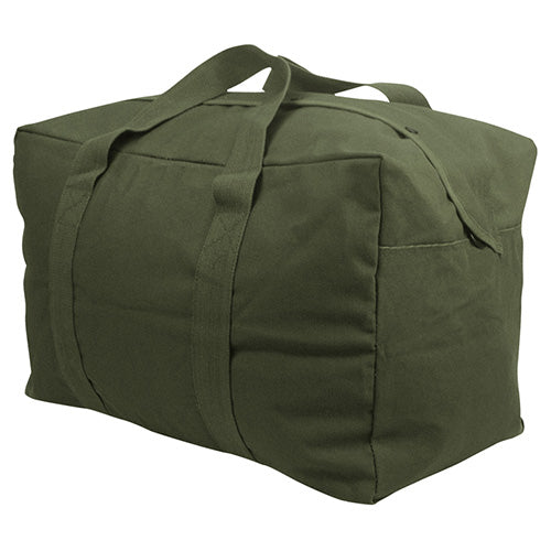 Bolsa PARACHUTE Rothco negra de lona, 60 x 37,5 x 32,5 cm
