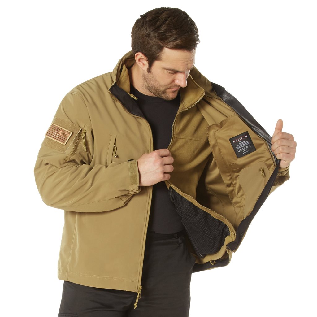 Chaqueta 3en1 SPEC OPS Softshell Coyote con forro polar desmontable