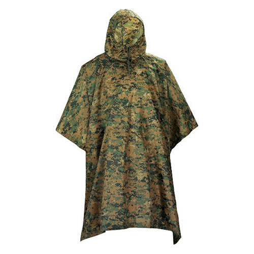 Poncho US en camuflaje Digital Woodland (MARPAT) de nylon