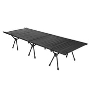 Cama plegable LIGHTWEIGHT negra FOSCO con marco de aluminio, fácil de transportar
