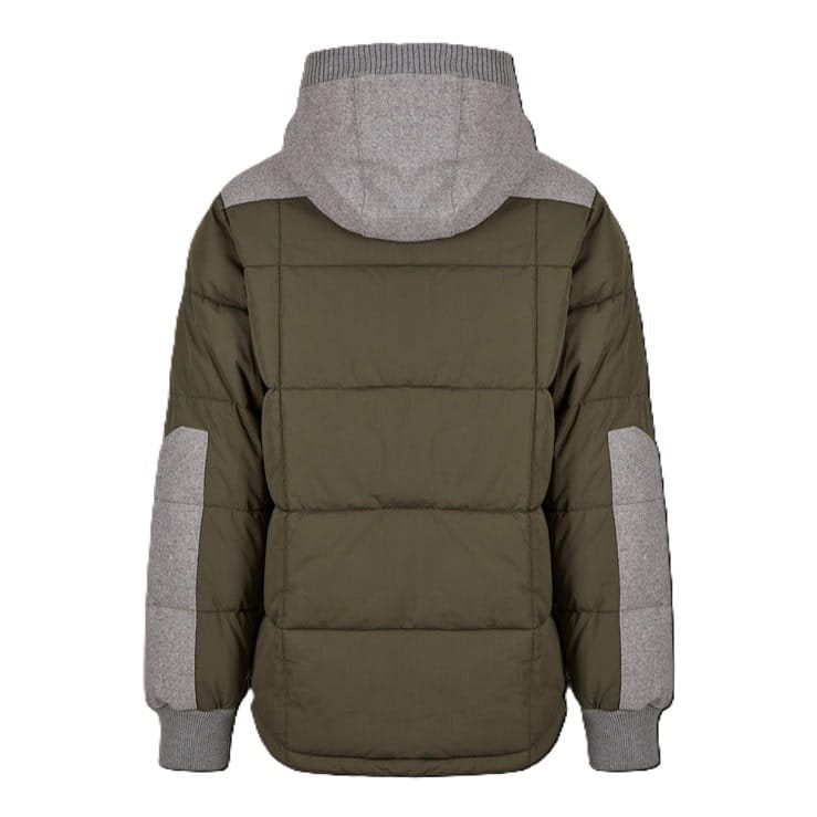 Chaqueta GARRET acolchada con paneles de lana contrastantes y aspecto premium