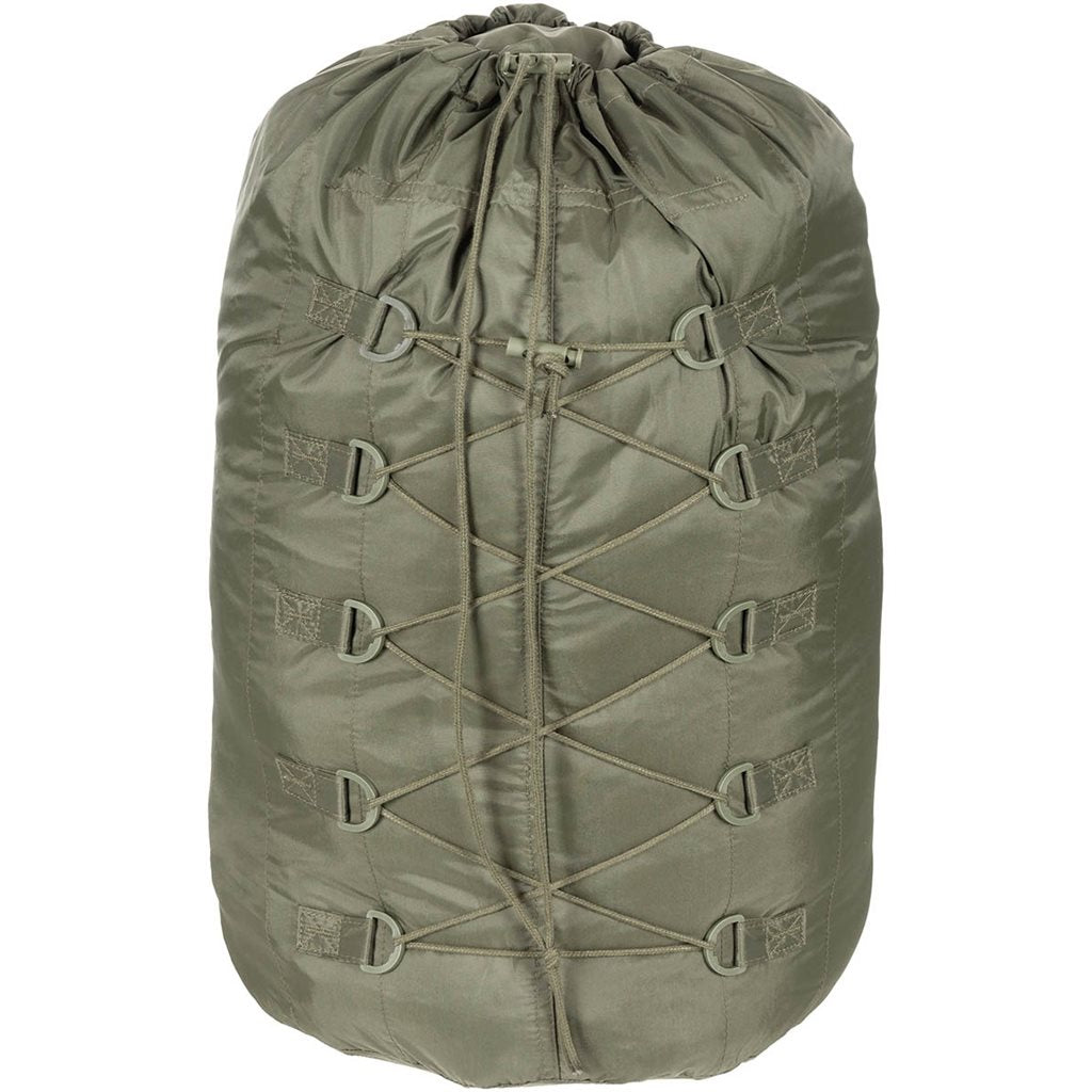 Bolsa de compresión BW verde para saco de dormir - réplica militar