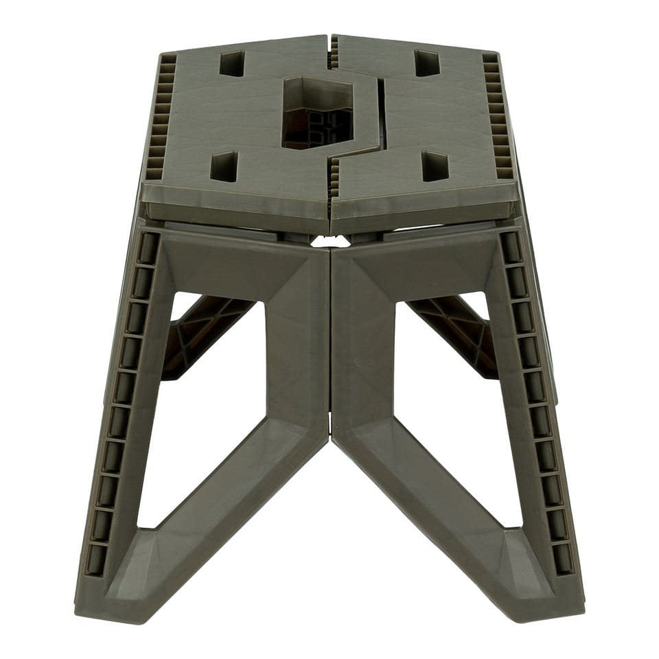 Taburete plegable STOOL 24 cm, ligero y compacto para camping, pesca y exteriores