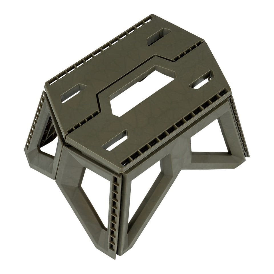 Taburete plegable STOOL 24 cm, ligero y compacto para camping, pesca y exteriores