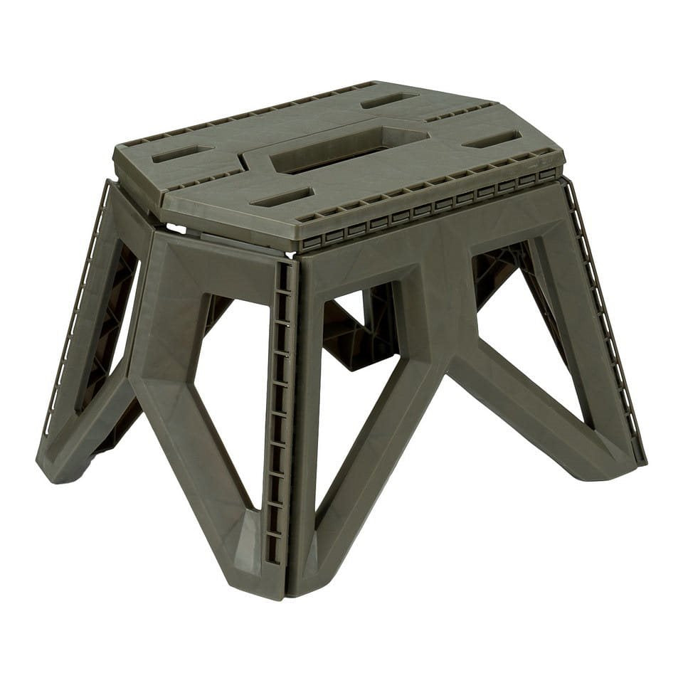 Taburete plegable STOOL 24 cm, ligero y compacto para camping, pesca y exteriores