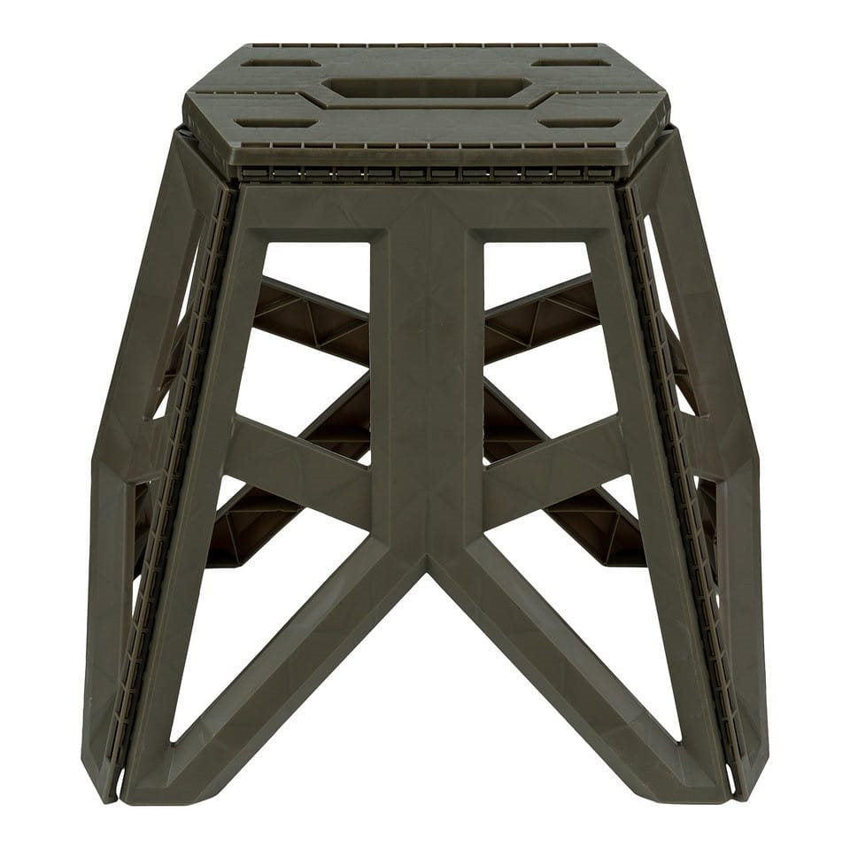 Taburete plegable grande 40 cm, ligero y compacto