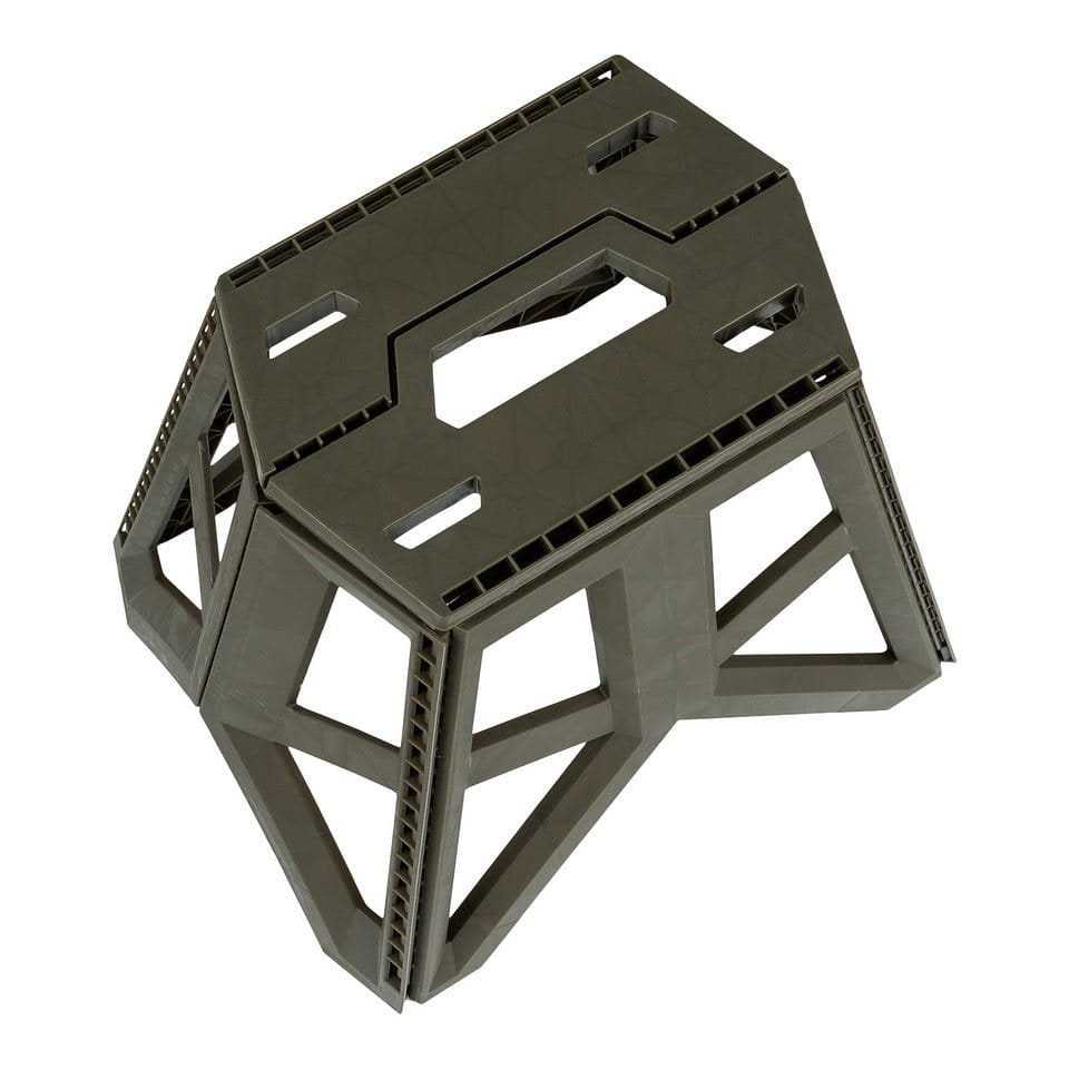 Taburete plegable grande 40 cm, ligero y compacto