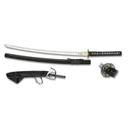 Katana con funda - hoja 72,5 cm, grosor 7,75 mm, mango 29,5 cm, longitud total 102 cm, peso aprox. 1 kg