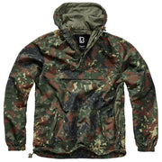 Chaqueta Summer Windbreaker Flecktarn vista frontal, tejido ligero con forro de malla