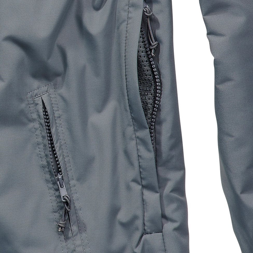 Chaqueta cortavientos Summer Windbreaker gris, ligera y transpirable