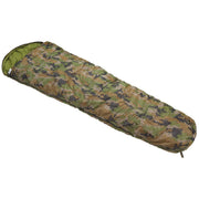 Saco de dormir momia camuflaje WOODLAND 220×50×70 cm