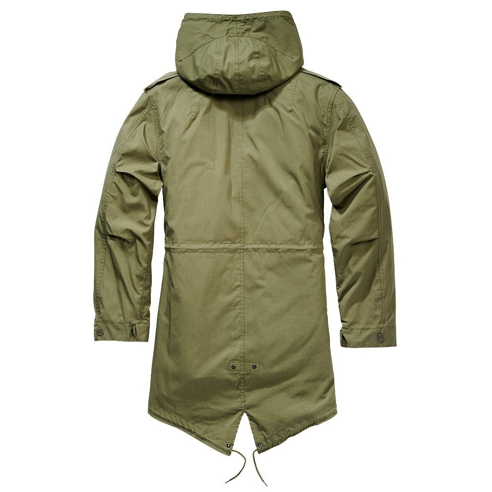 Parka US M51 Fishtail Verde vista frontal