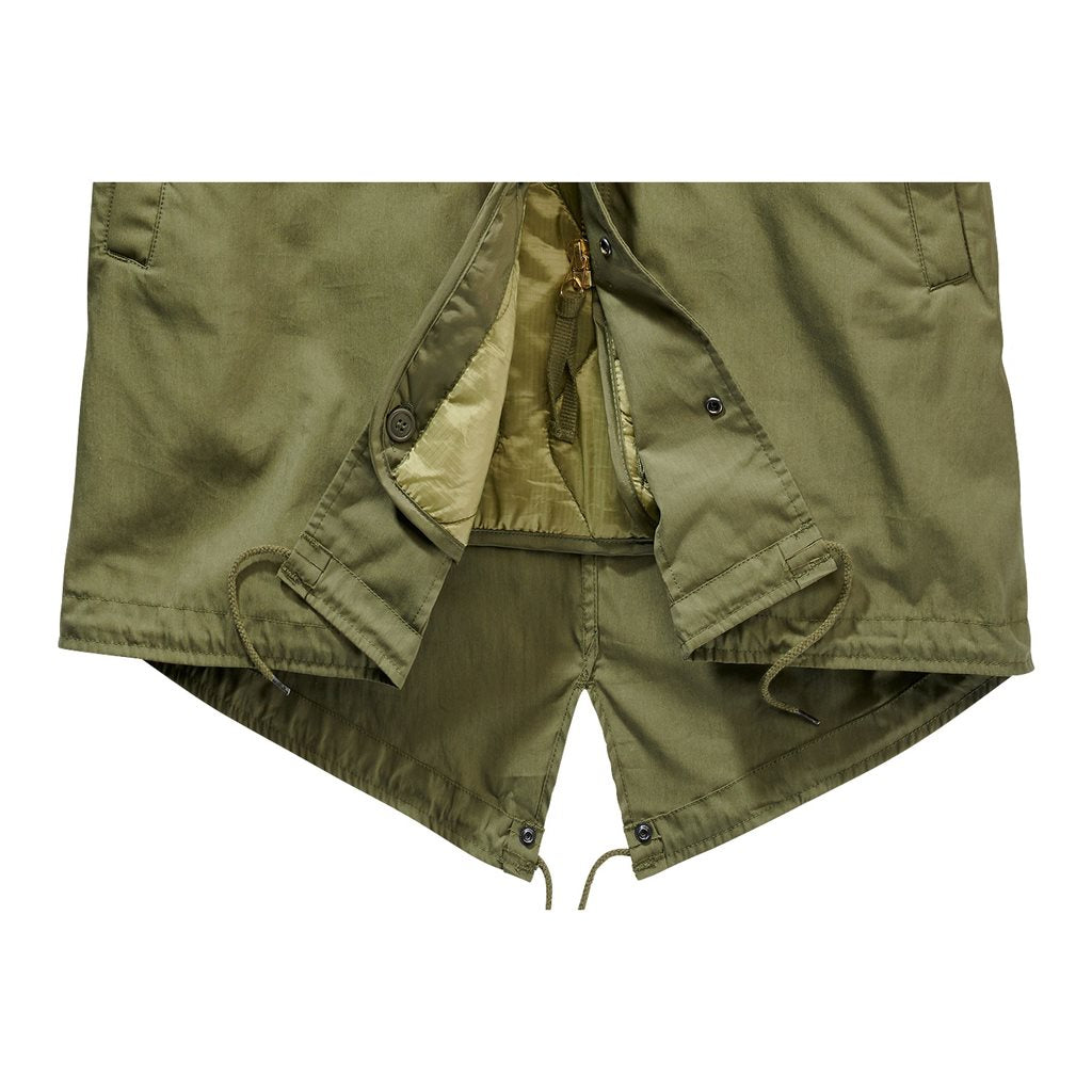 Parka US M51 Fishtail Verde vista frontal