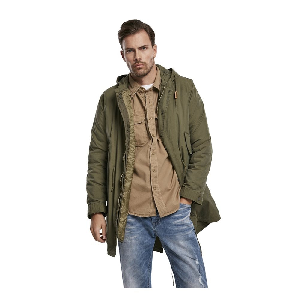 Parka US M51 Fishtail Verde vista frontal