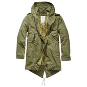Parka US M51 Fishtail Verde vista frontal
