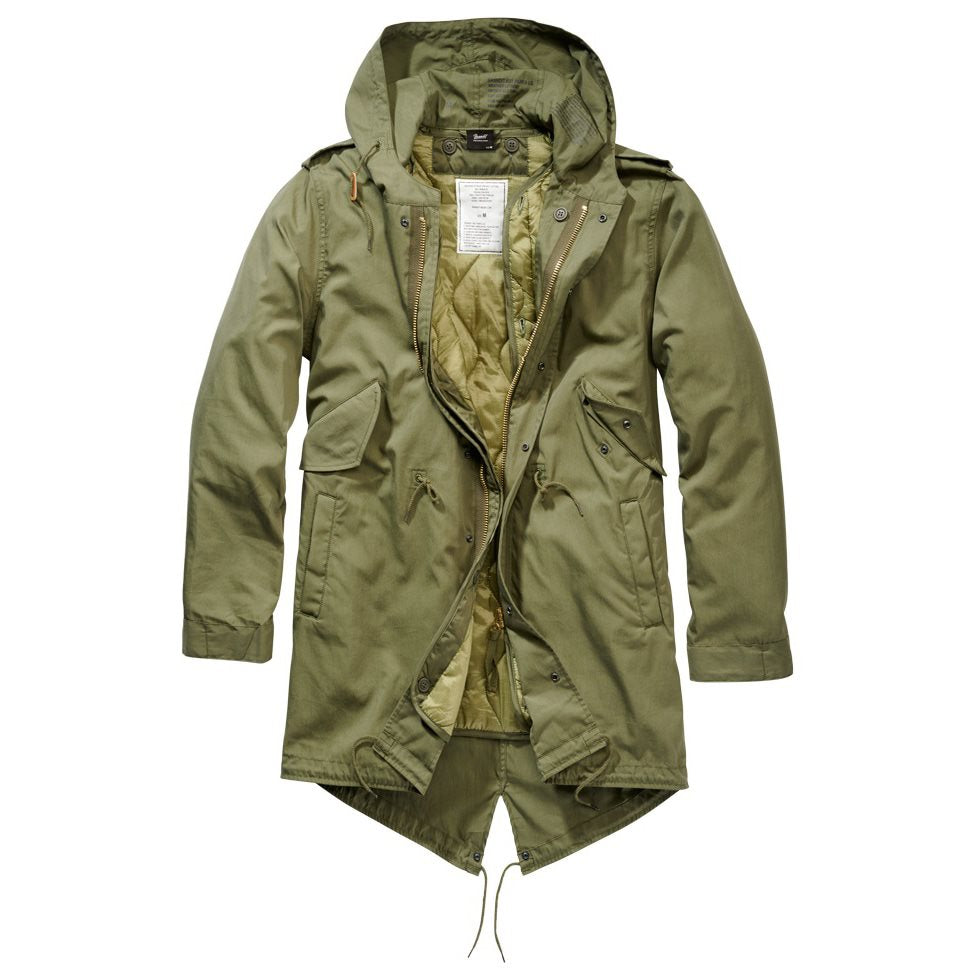 Parka US M51 Fishtail Verde vista frontal