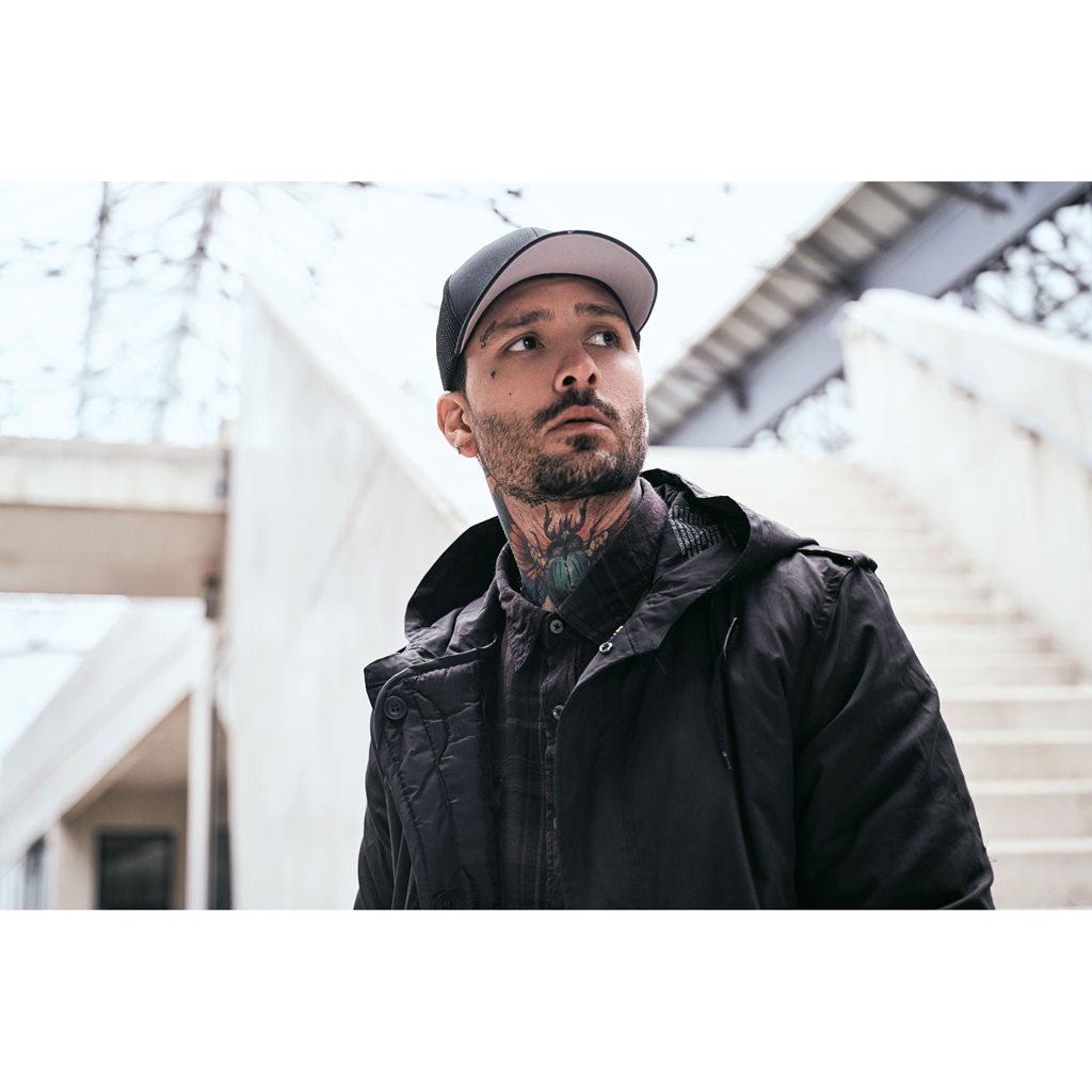 Parka US M51 Fishtail negra con forro desmontable y abertura trasera