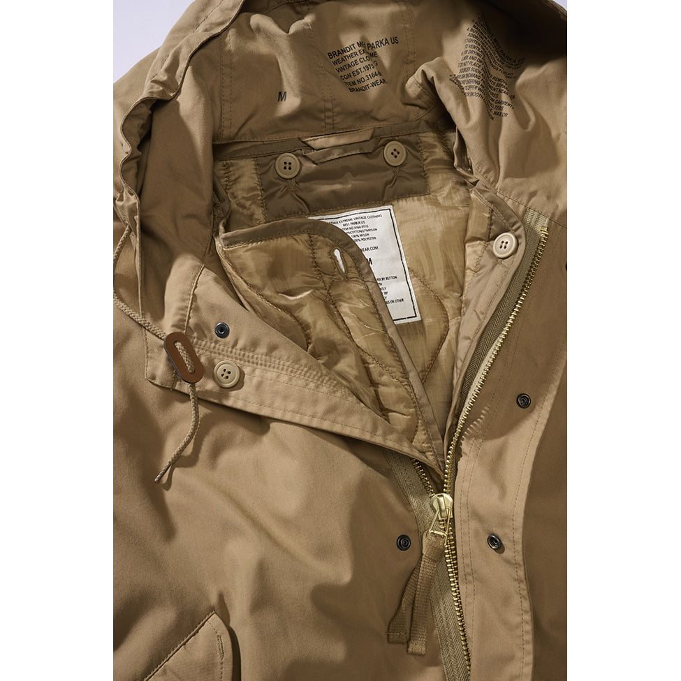 Parka Fishtail US M51 camel con forro desmontable
