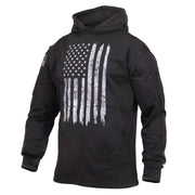 Sudadera negra CONCEALED CARRY con capucha, bolsillo frontal y bolsillo en manga con velcro