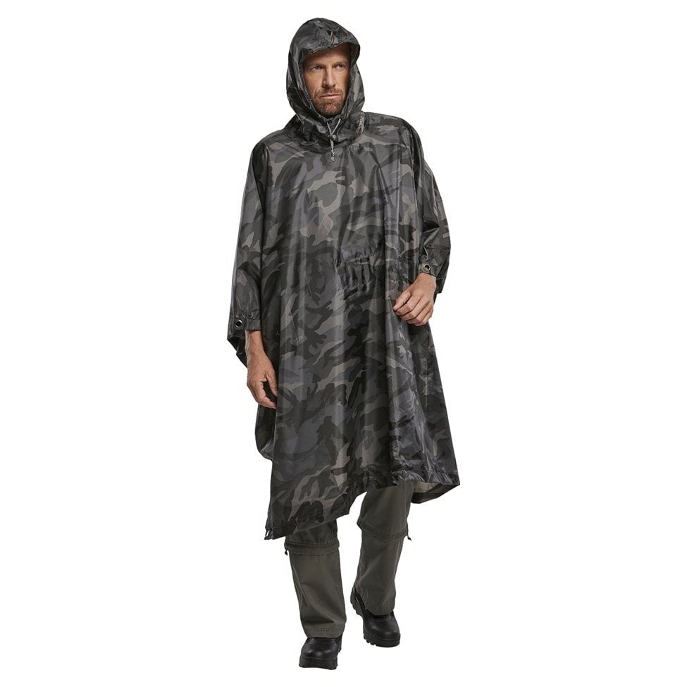 Poncho rip-stop WOODLAND con funda
