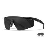 Gafas de tiro SABER ADVANCED con 2 lentes y montura negra