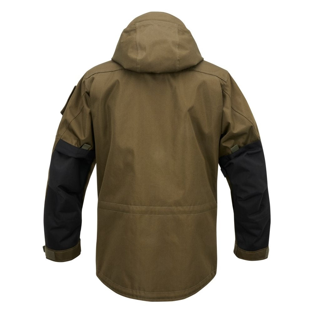 Chaqueta táctica PERFORMANCE verde de BRANDIT con cierre central y múltiples bolsillos
