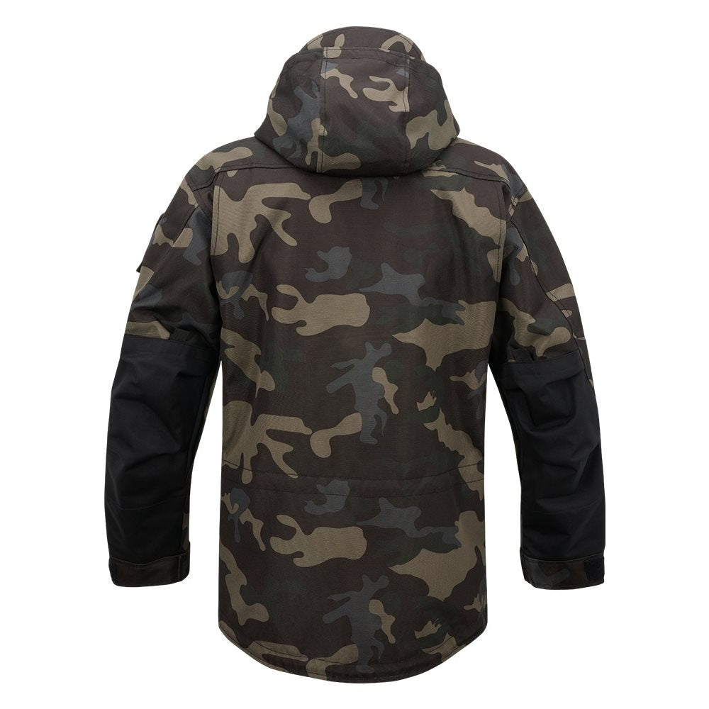 Chaqueta PERFORMANCE BRANDIT en tejido 900D/500D mostrando bolsillos y cierre central