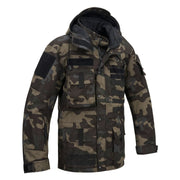 Chaqueta PERFORMANCE BRANDIT en tejido 900D/500D mostrando bolsillos y cierre central