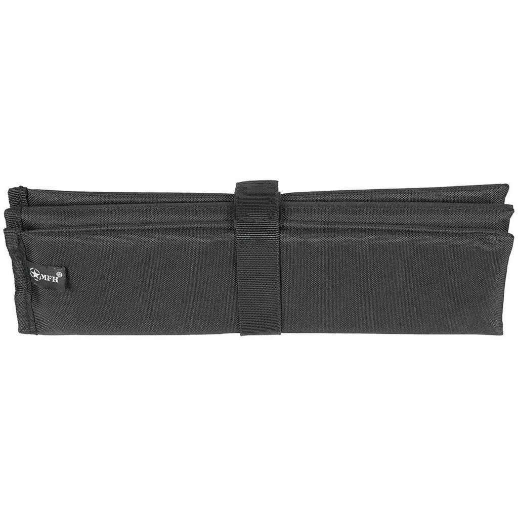 Cojín plegable negro para sentarse (podsedák)
