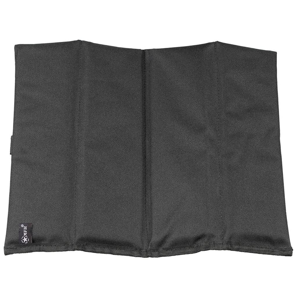 Cojín plegable negro para sentarse (podsedák)