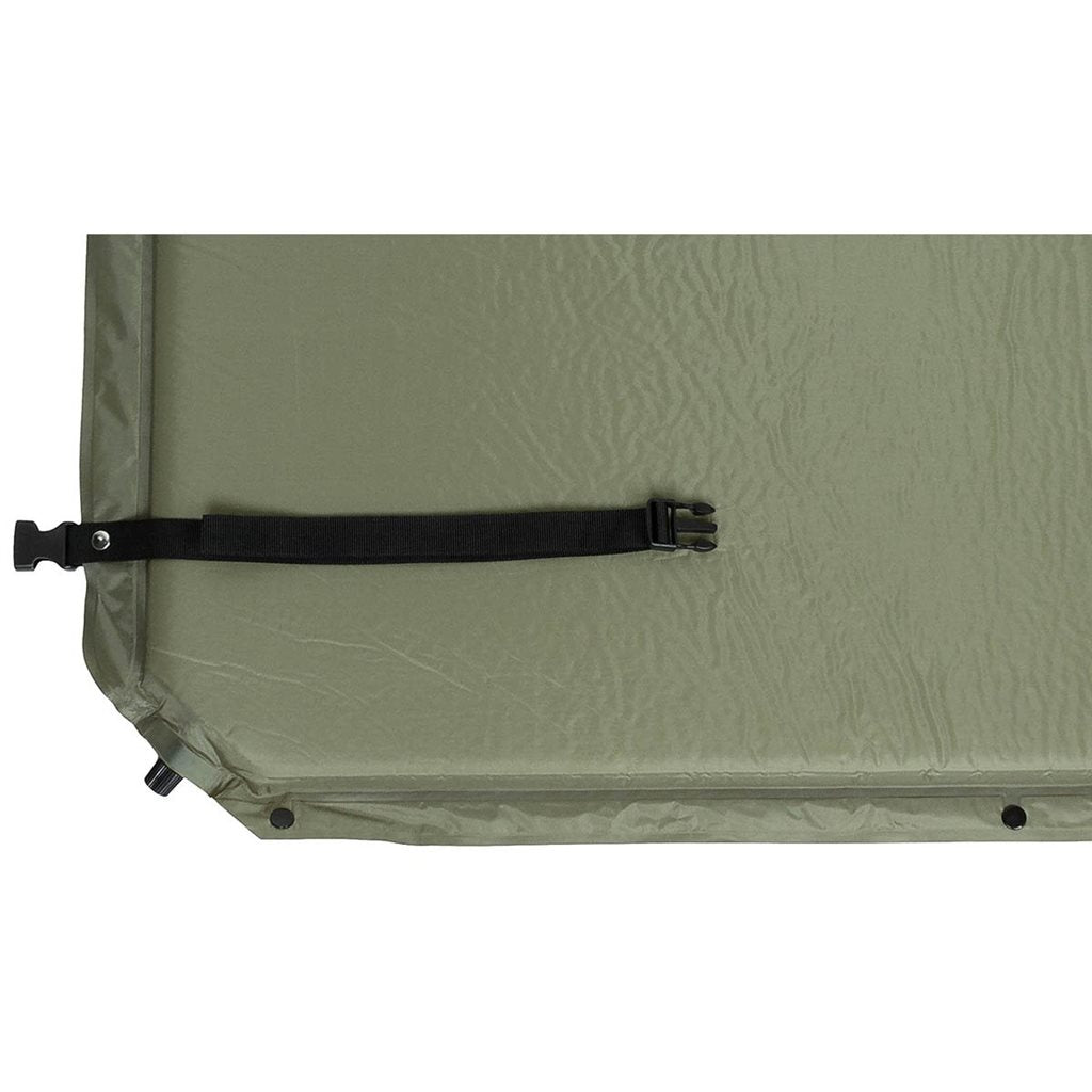 Colchoneta autohinchable 180x70x3 cm verde con funda de transporte