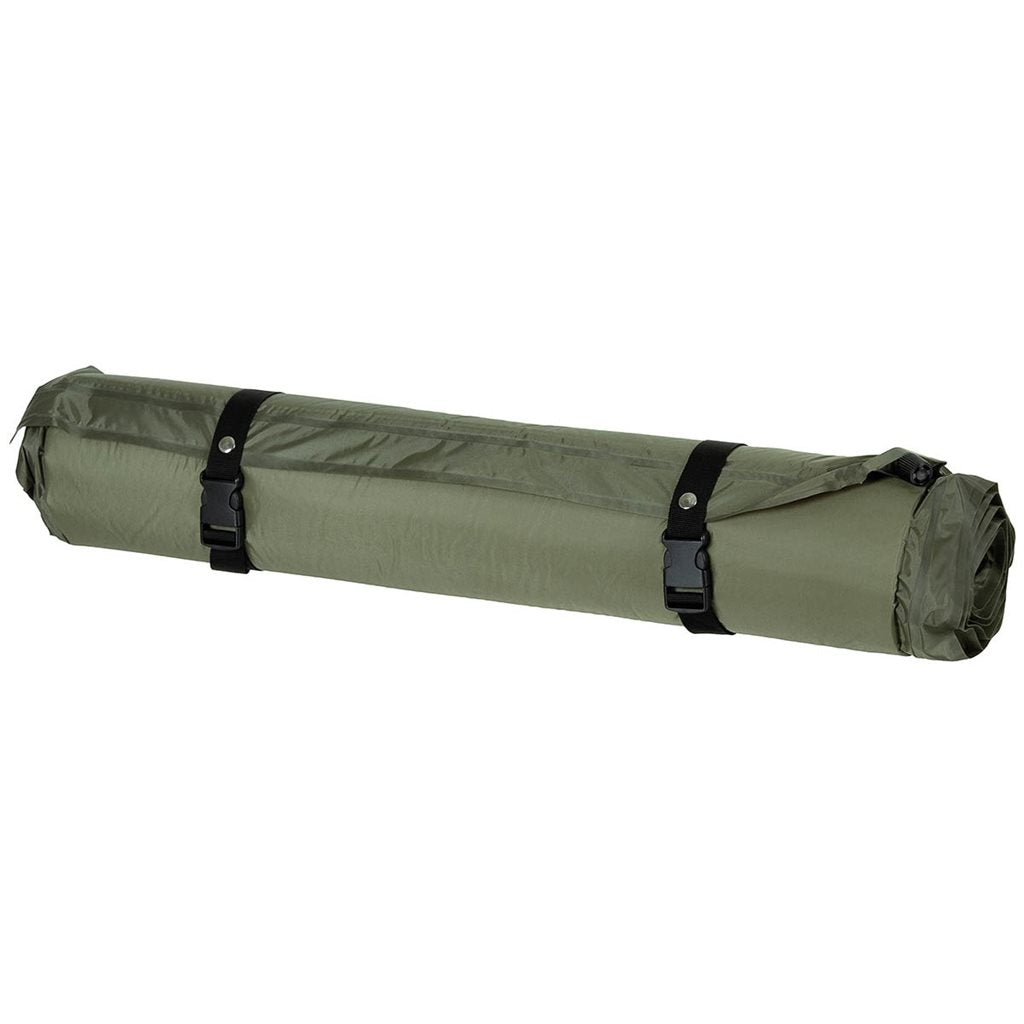 Colchoneta autohinchable 180x70x3 cm verde con funda de transporte