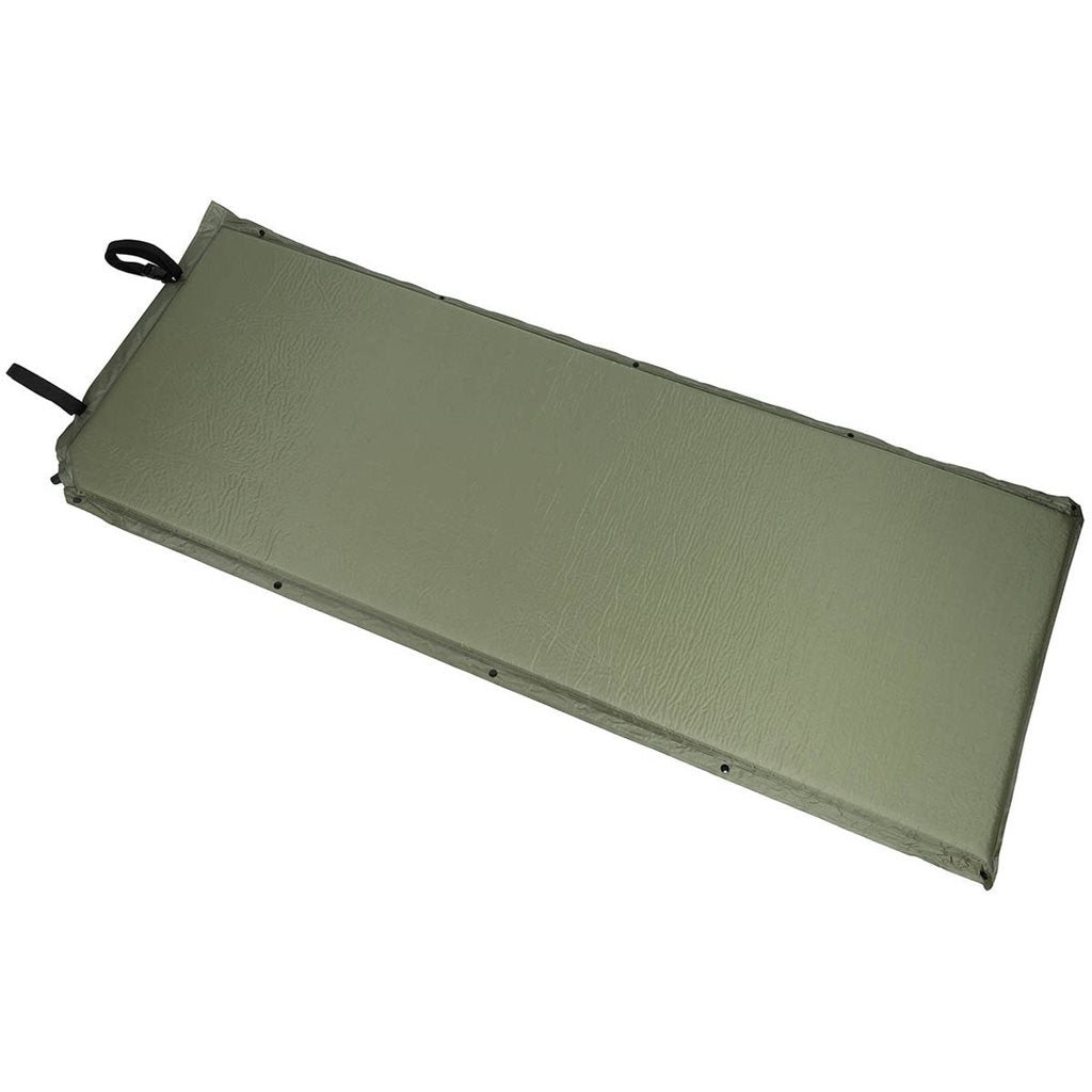 Colchoneta autohinchable 180x70x3 cm verde con funda de transporte