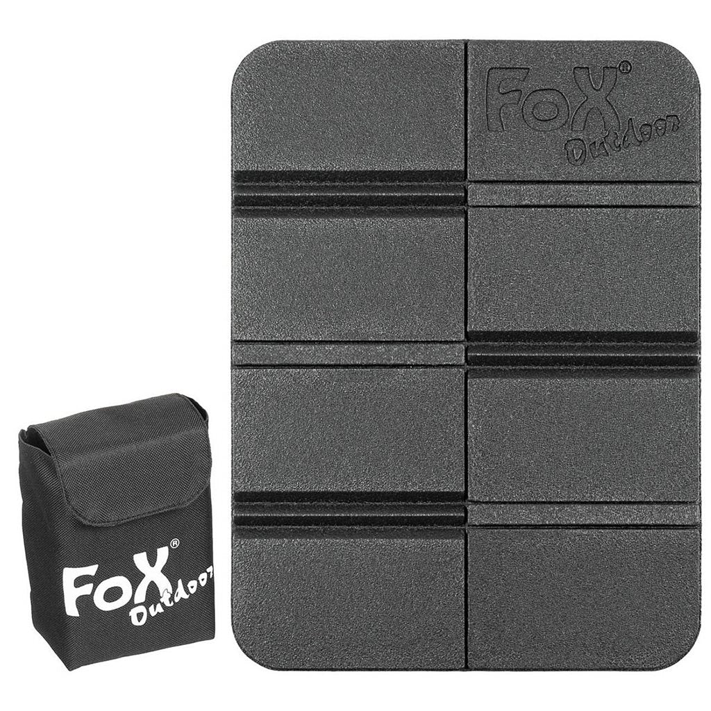 Asiento térmico THERMAL plegable verde con funda MOLLE, 38 x 28 x 0,6 cm
