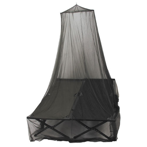 Mosquitera verde para cama doble con anilla superior de 63 cm y malla de 1 mm