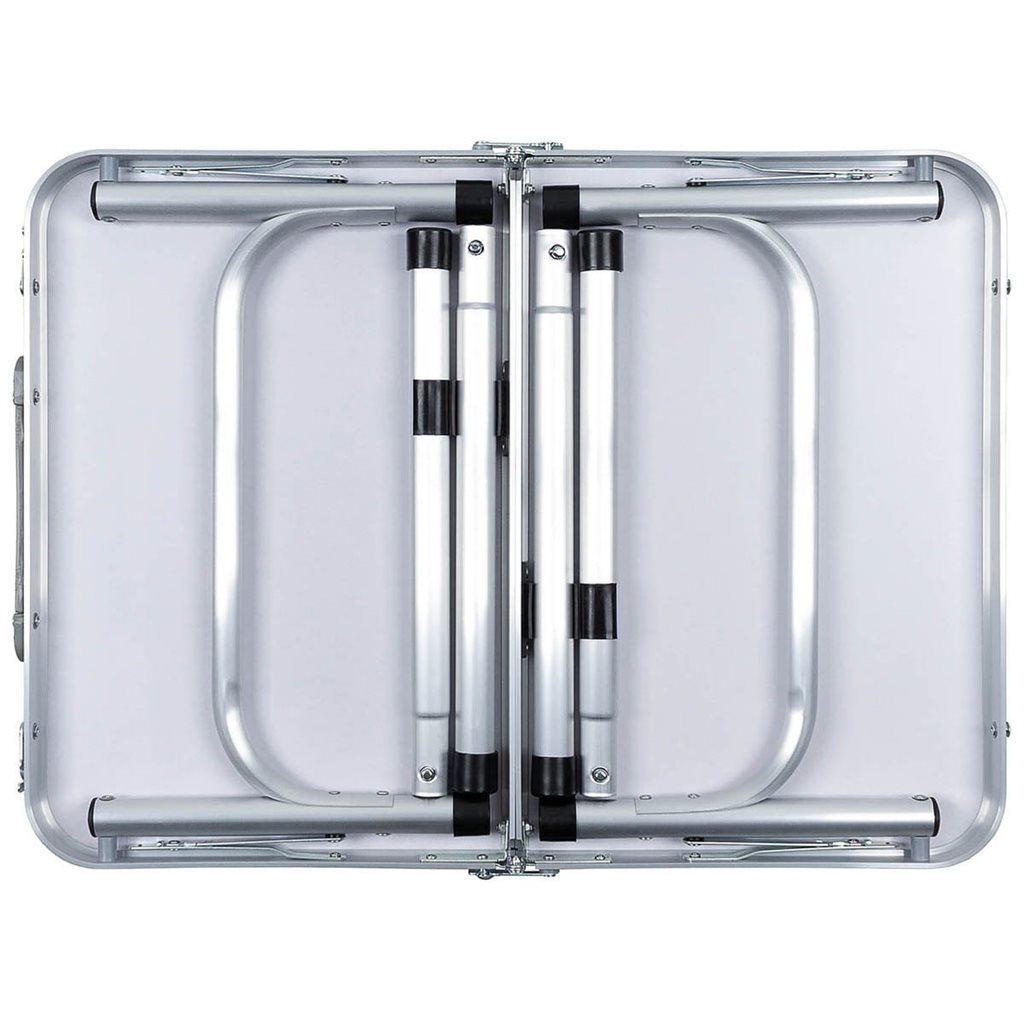 Mesa de camping plegable tipo maletín aluminio