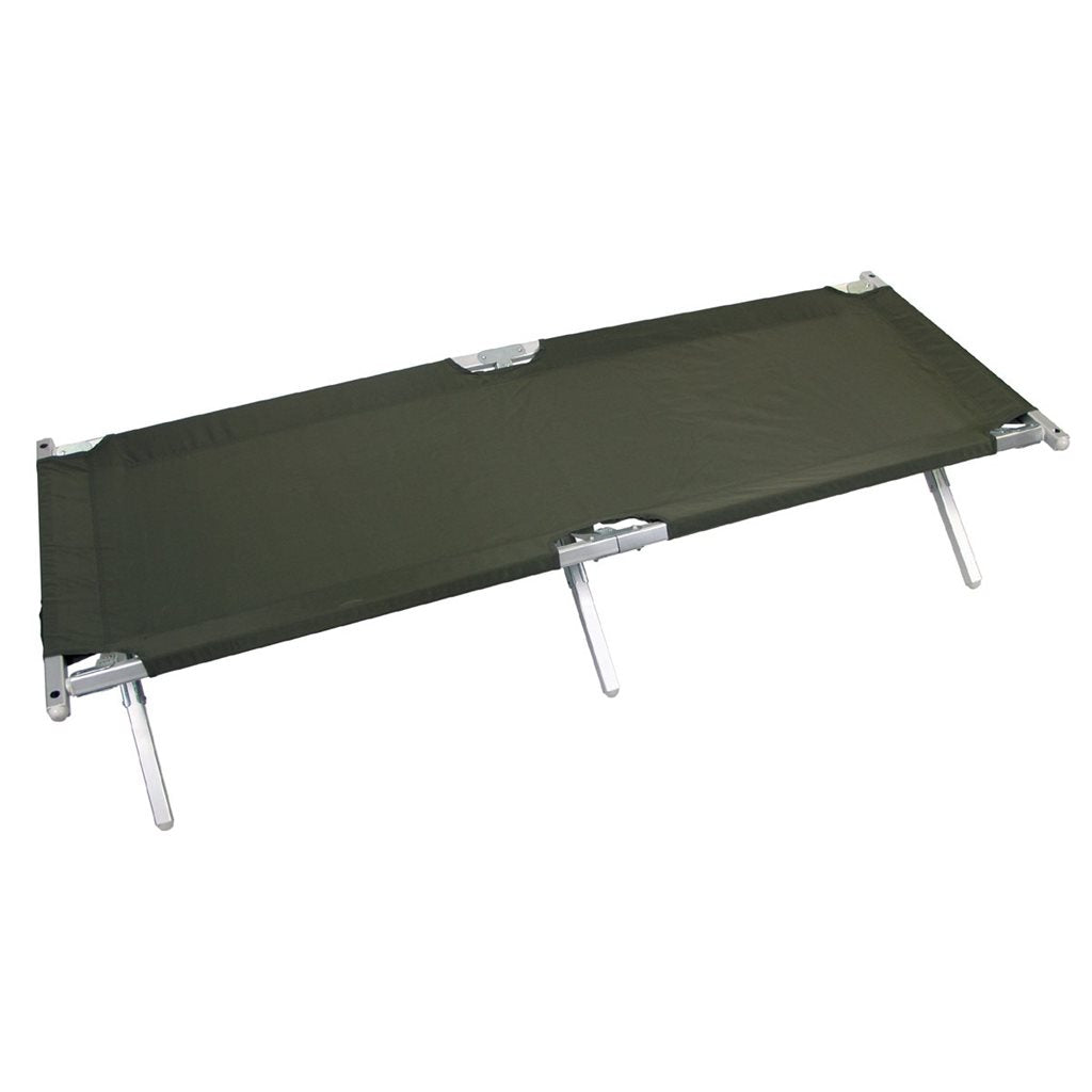 Cama plegable US Alu 197x69x43 cm verde, nylon 420D y armazón de aluminio