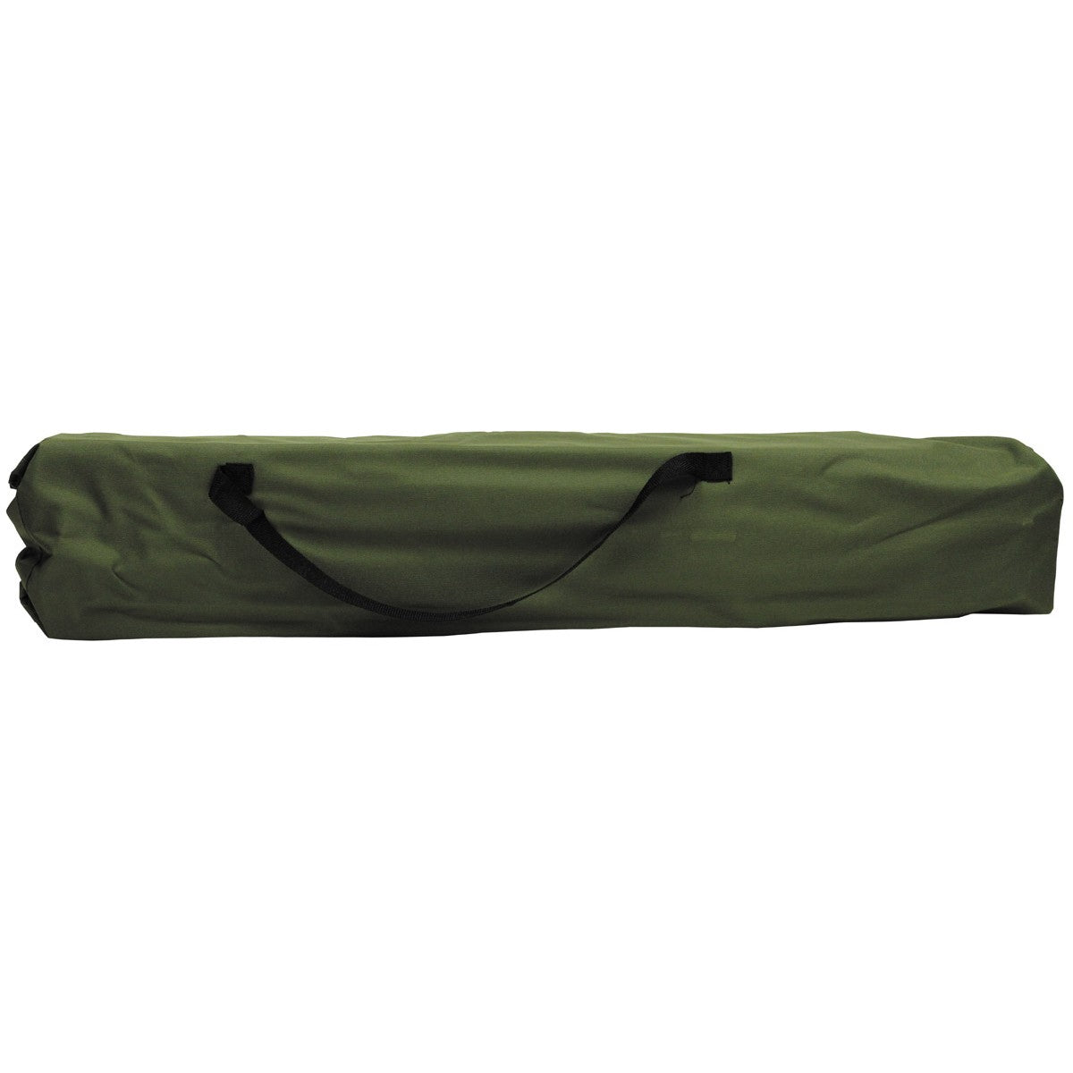 Cama de campaña US Alu 190x66x42 cm verde con armazón de aluminio y funda de poliéster