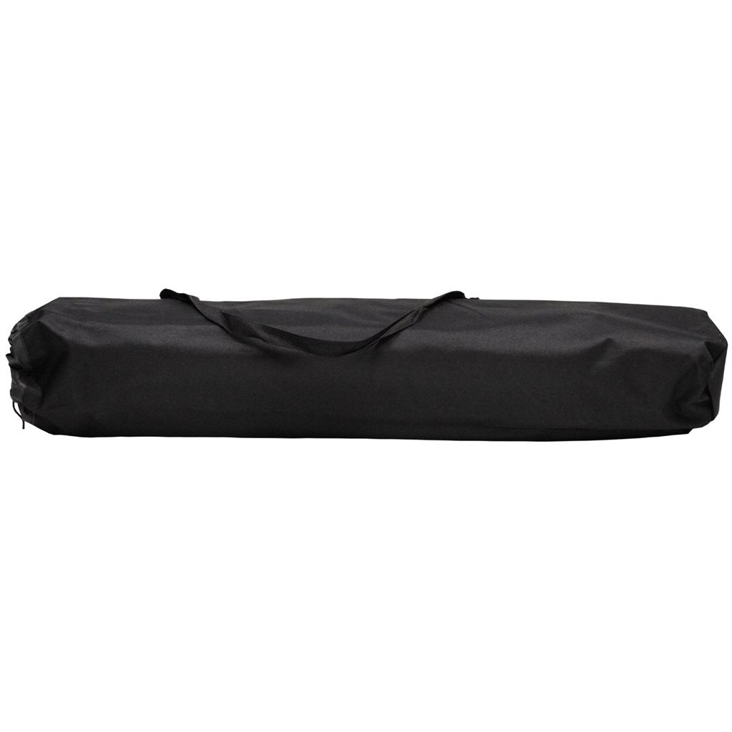 Catre US Alu 190x66x42 cm negro con armazón de aluminio y funda de poliéster, incluye bolsa de transporte