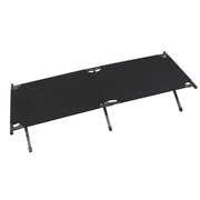 Catre US Alu 190x66x42 cm negro con armazón de aluminio y funda de poliéster, incluye bolsa de transporte