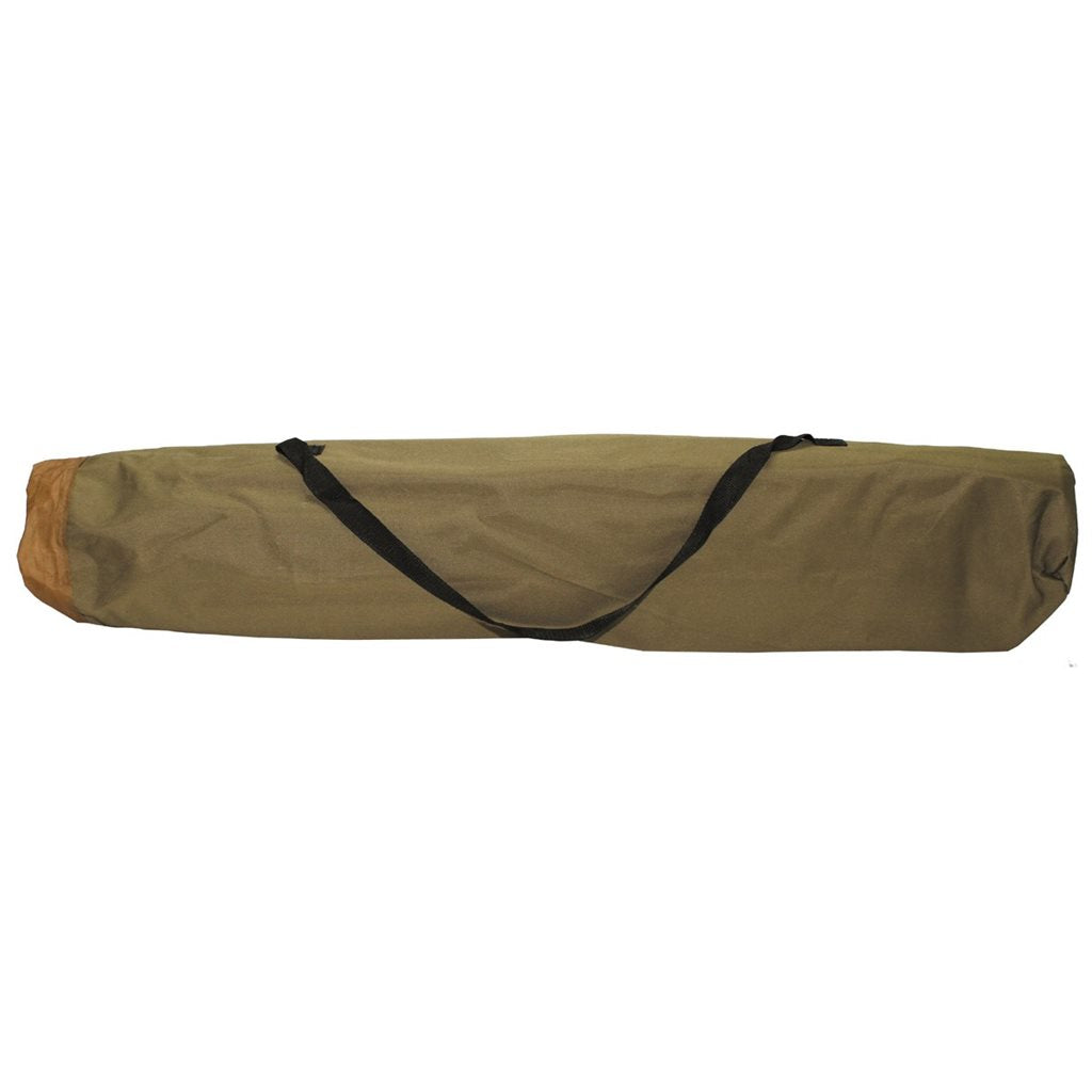 Cama de campaña US Alu 190x66x42 cm verde con armazón de aluminio y funda de poliéster