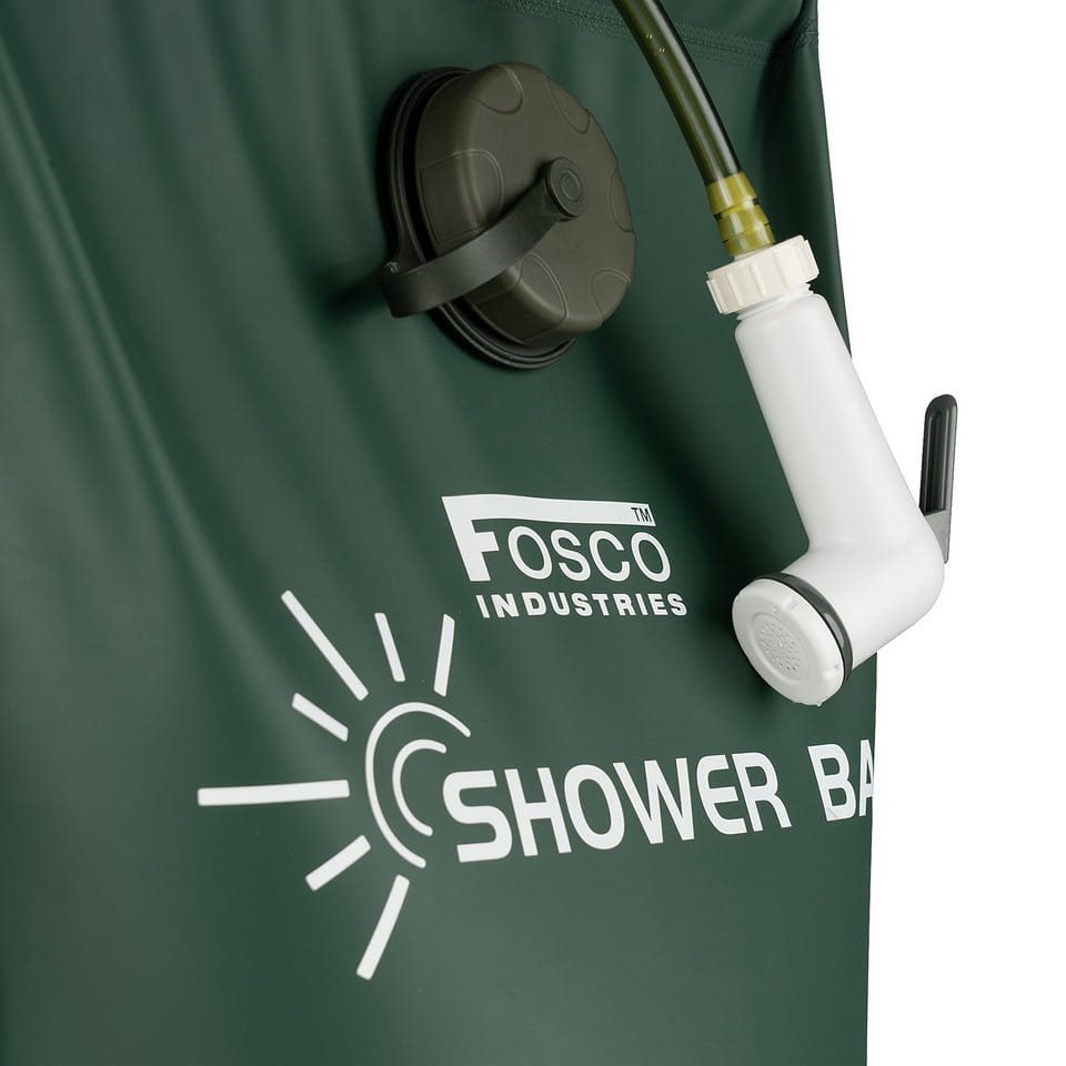 Ducha solar PREMIUM 15 litros TPU verde