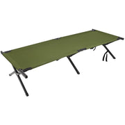 Catre de aluminio estilo estadounidense 200x65x40 cm alargado verde
