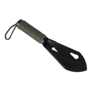 Pala ligera SURVIVAL 7en1 negra con paracord para trekking