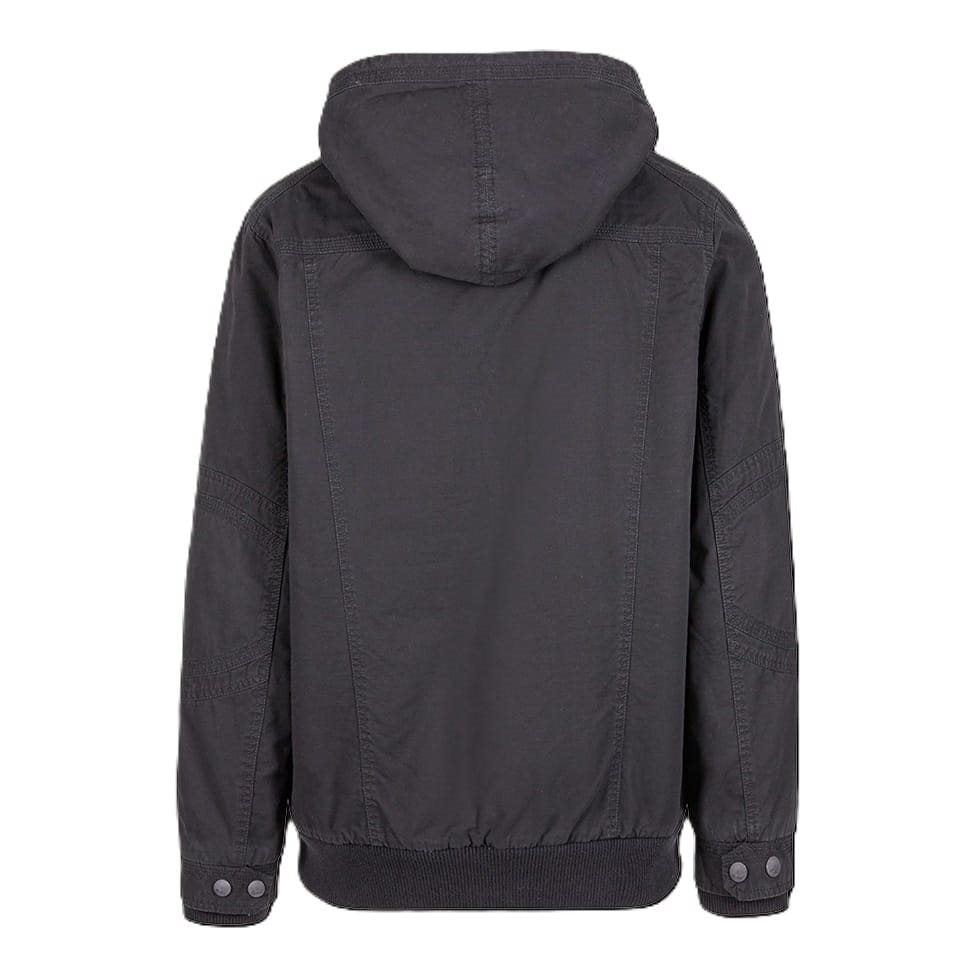 Chaqueta MEADOW acolchada negra con forro de borrego artificial