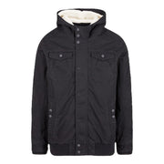 Chaqueta MEADOW acolchada negra con forro de borrego artificial