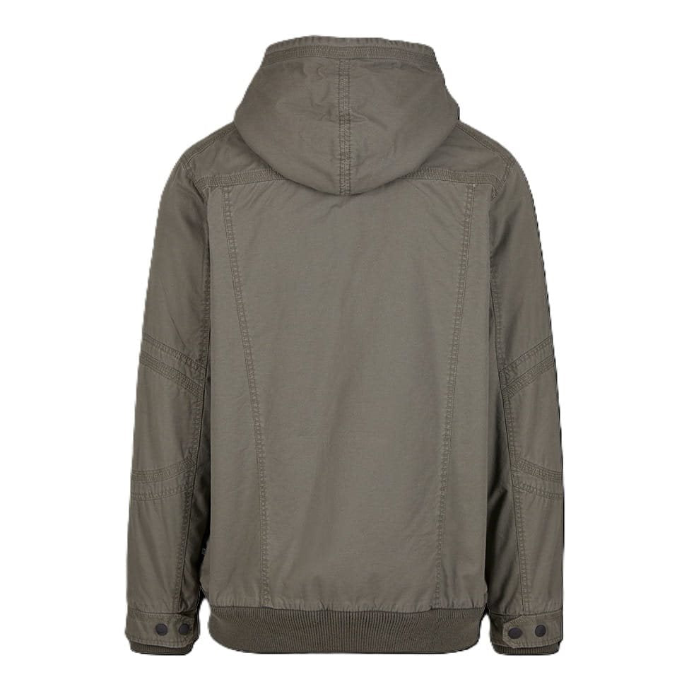 Chaqueta MEADOW acolchada verde con forro de borrego sintético