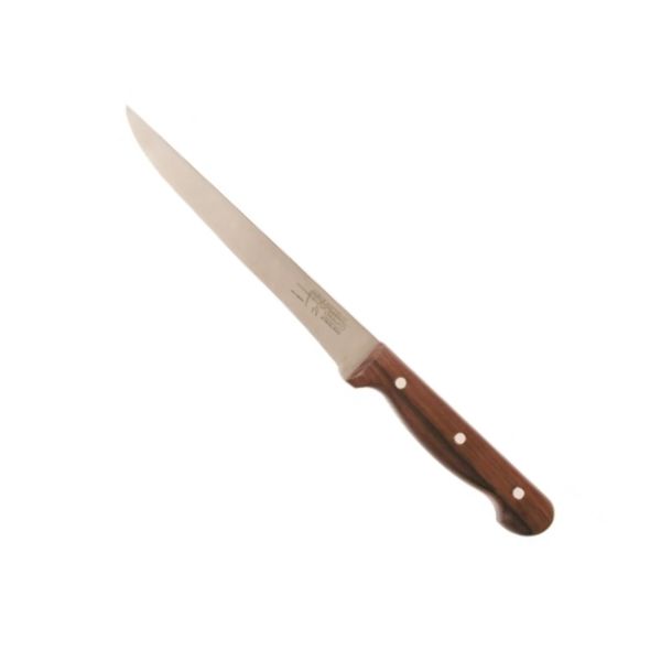 Cuchillo LUX PROFI NEREZ con hoja de acero inoxidable 425 y mango marrón