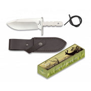 Cuchillo 32129 polotovar con hoja fija de 9 cm y funda